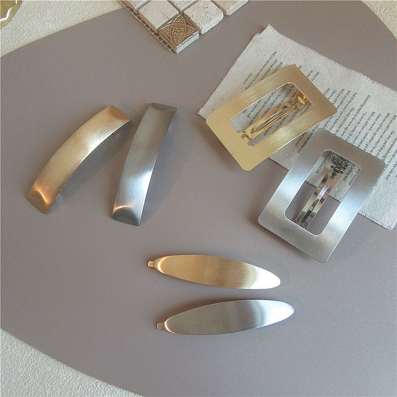 Basic Geometric Metal Handmade Hair Clip