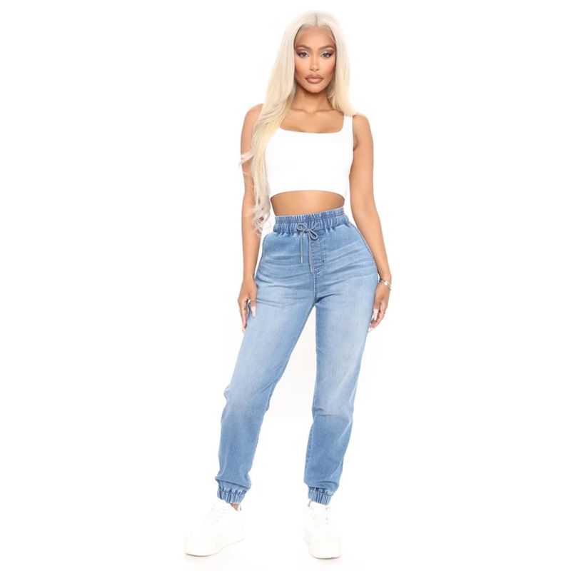 Women's Daily Classic Style Streetwear Solid Color Full Length Washed Jeans