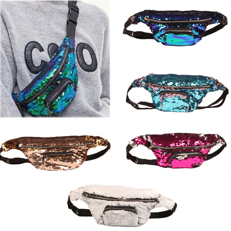 Women's Streetwear Solid Color Polyester Cotton Waist Bags