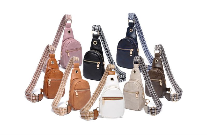 Women's Streetwear Solid Color Pu Leather Waist Bags