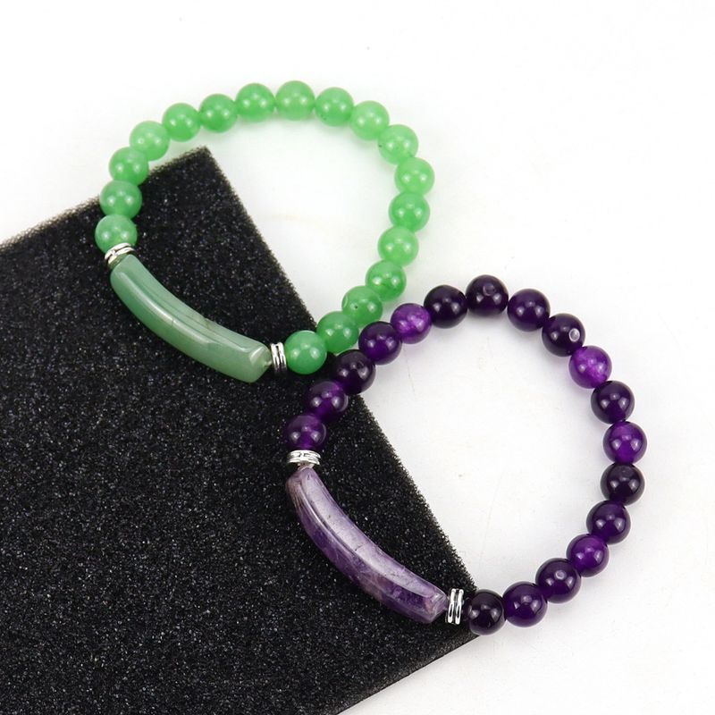 Simple Style Round Crystal Beaded Women's Bracelets