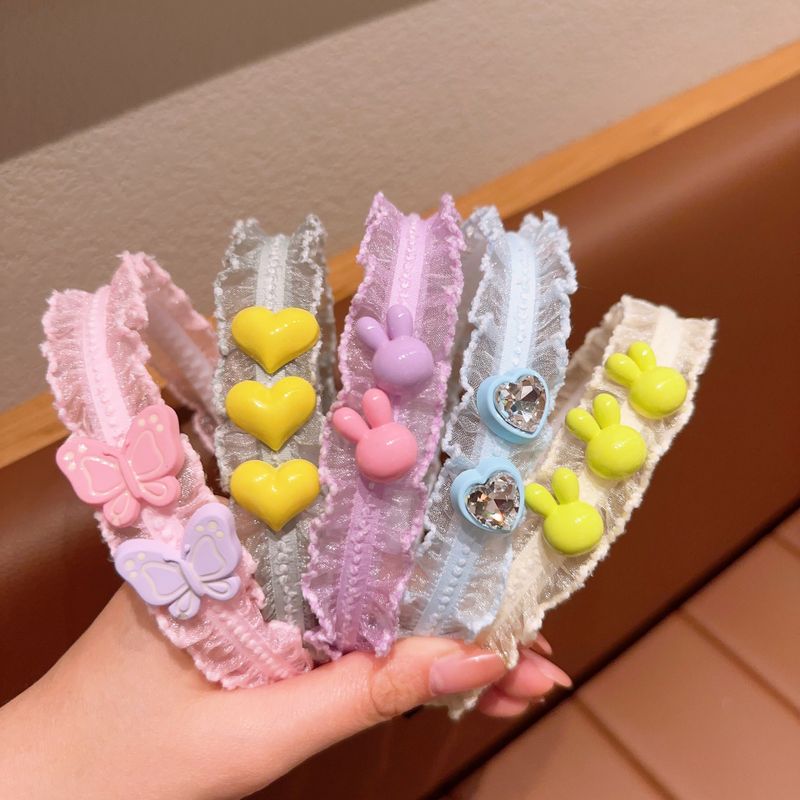 Cute Flower Bow Knot Cloth Lace Hair Band