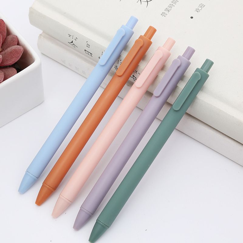 Einfacher Macaron Solid Color Press Gel Pen