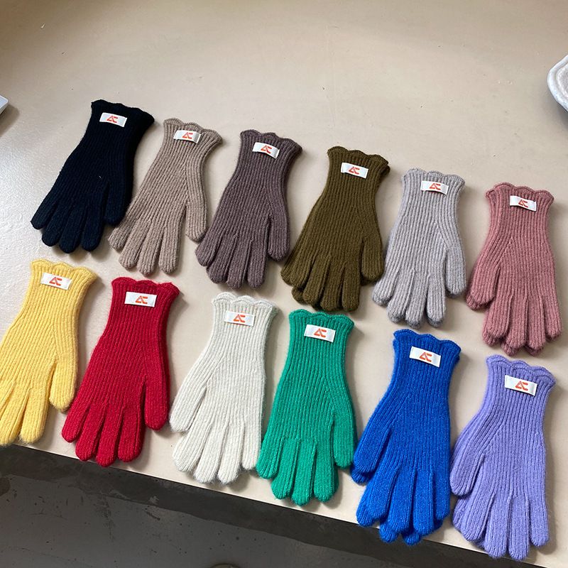 Frau Süß Preppy-stil Süss Einfarbig Handschuhe 1 Paar