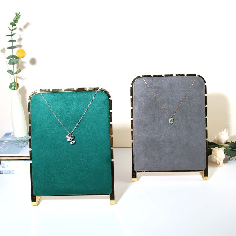 Casual Rectangle Flannel Metal Jewelry Rack