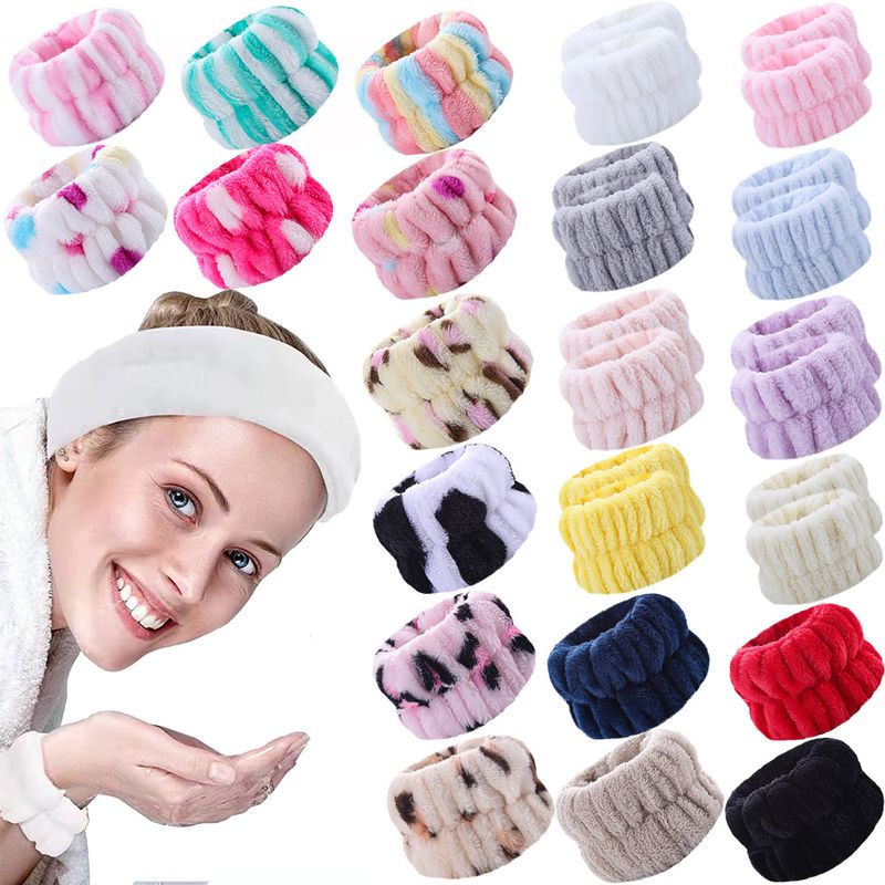 Sweet Simple Style Color Block Cloth Hair Band