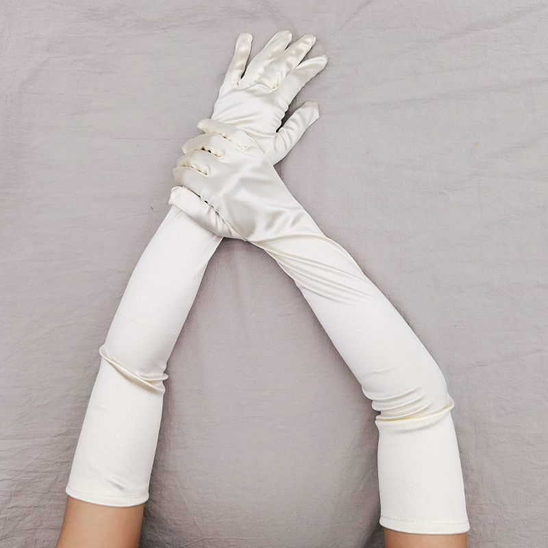 Women's Elegant Solid Color Gloves 1 Set