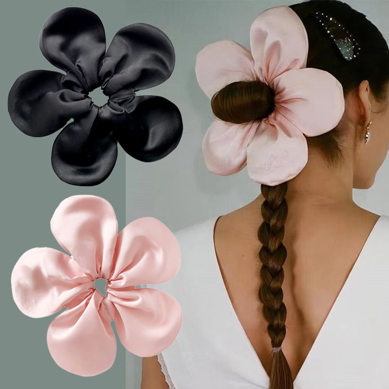 Diseño Original Flor Tela Liga Para El Cabello