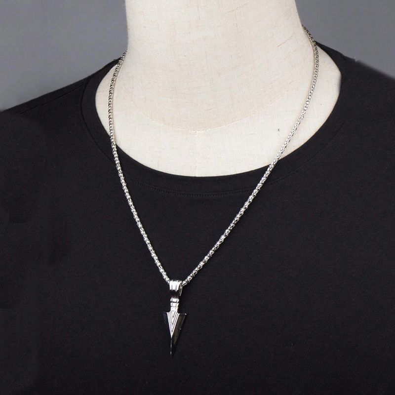 Simple Style Arrow Alloy Men's Pendant Necklace