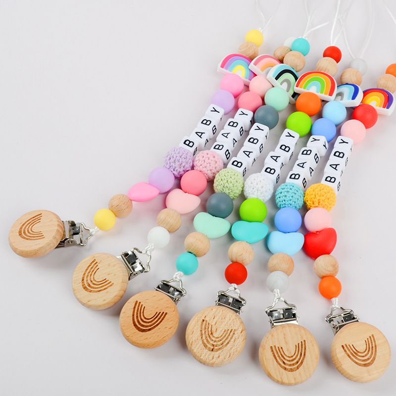 Cute Letter Silica Gel Baby Accessories
