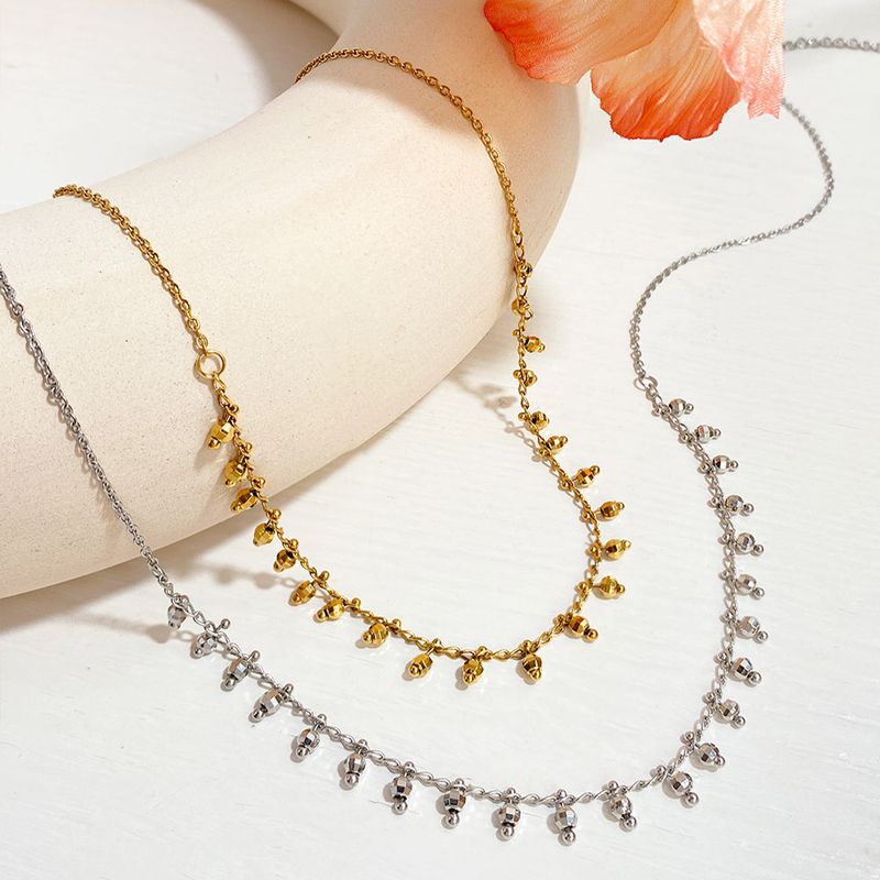 Basic Classic Style Geometric Stainless Steel Plating Necklace