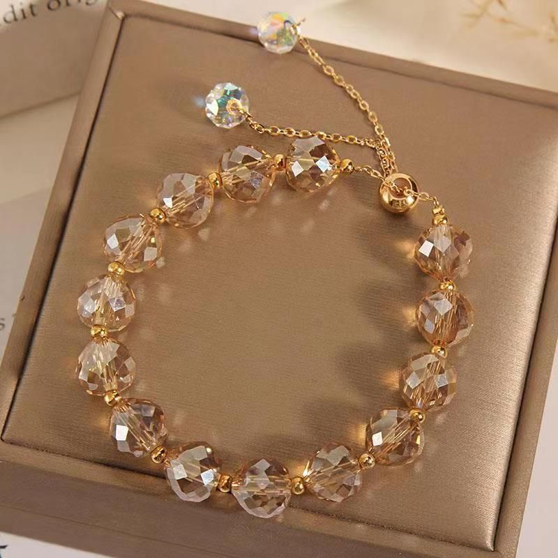 Elegante Ropa De Calle Geométrico Cristal Artificial Mujeres Pulsera