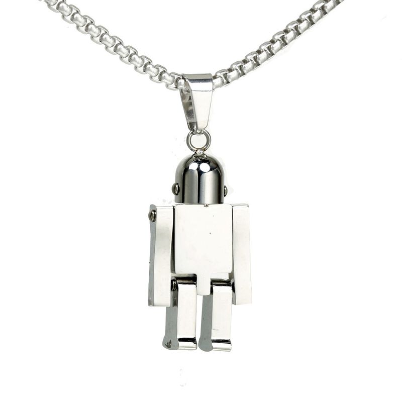 Stainless Steel Simple Style Geometric Robot