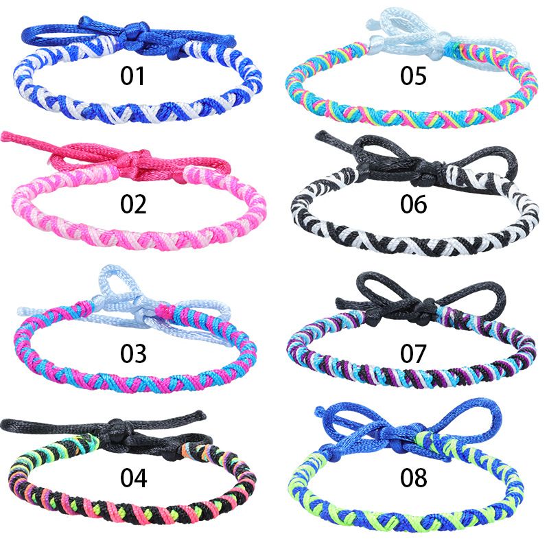 Simple Style Waves Rope Unisex Bracelets