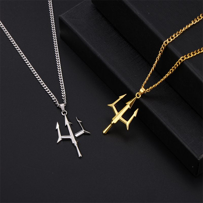 Stainless Steel Simple Style Plating Pendant Necklace