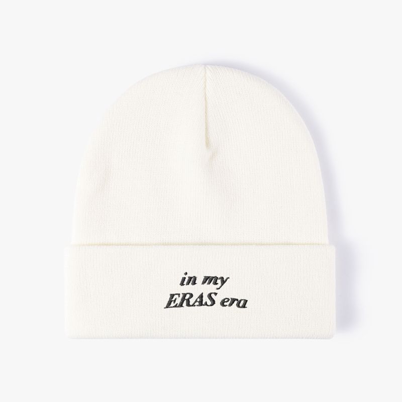 Unisex Casual Sports Commute Letter Embroidery Eaveless Beanie Hat