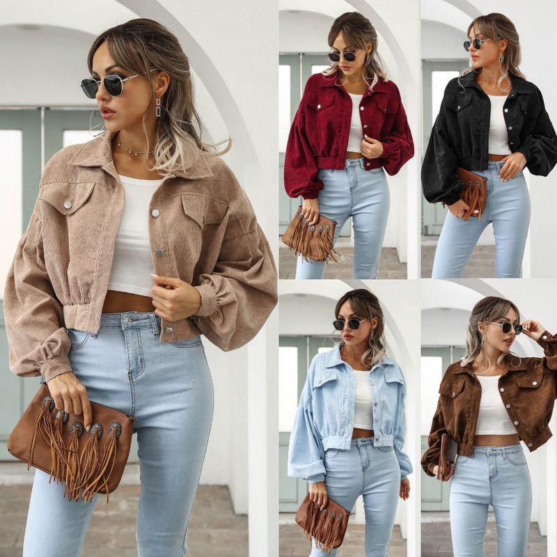 Mujeres Casual Color Sólido Solo Pecho Abrigo Chaqueta