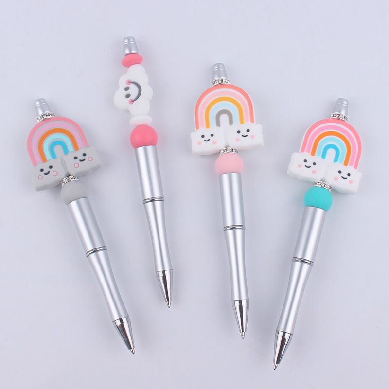 1 Piece Cartoon Rainbow Learning Plastic Cute Ballpoint Pen
