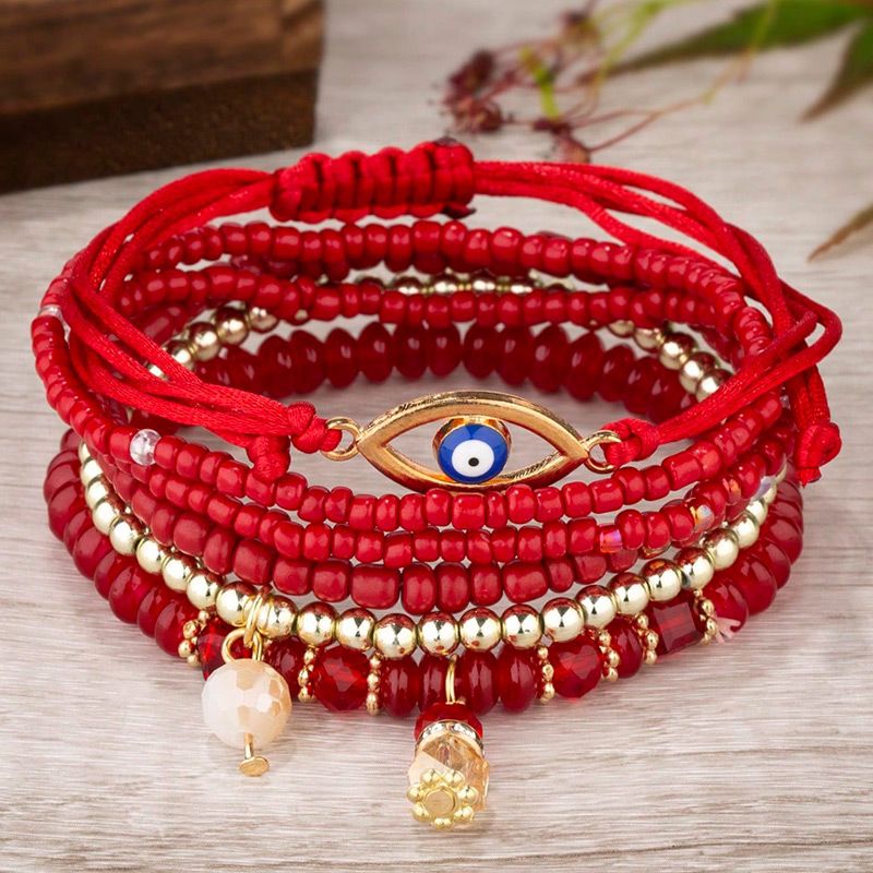 Bohemian Eye Alloy Seed Bead Beaded Women's Bracelets