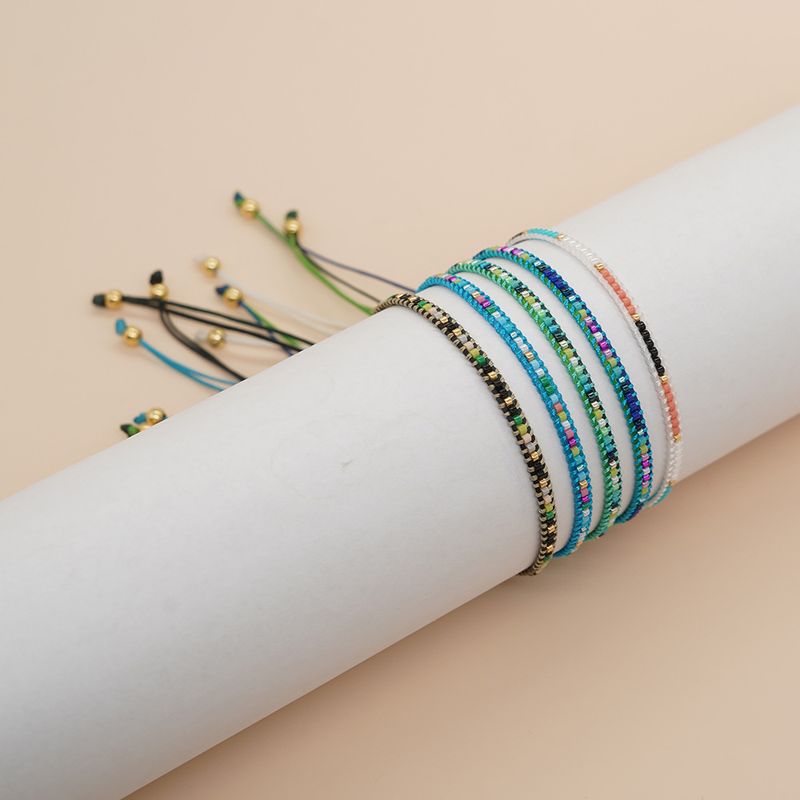 Bohemian Geometric Seed Bead Knitting Women's Bracelets