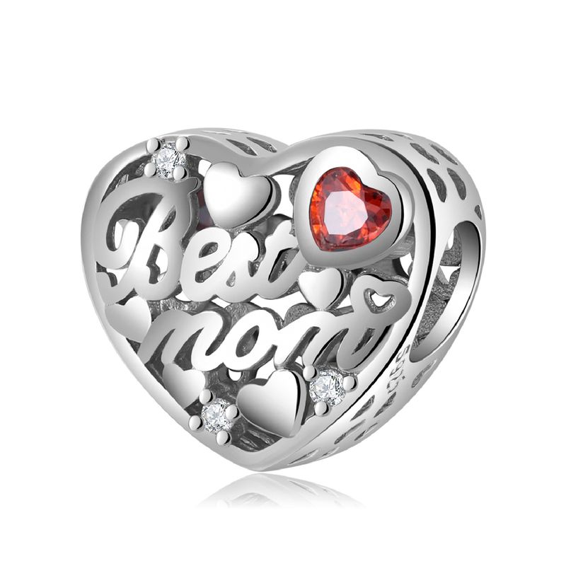 Elegant Sweet Heart Shape Sterling Silver Inlay Zircon Jewelry Accessories