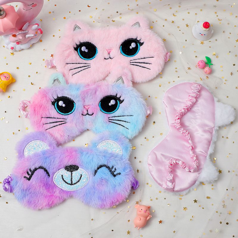 Mignon Chat Peluche Masque Pour Les Yeux