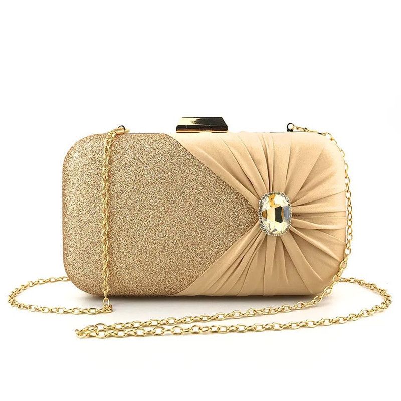 Women's All Seasons Polyester Solid Color Elegant Square Lock Clasp Evening Bag
