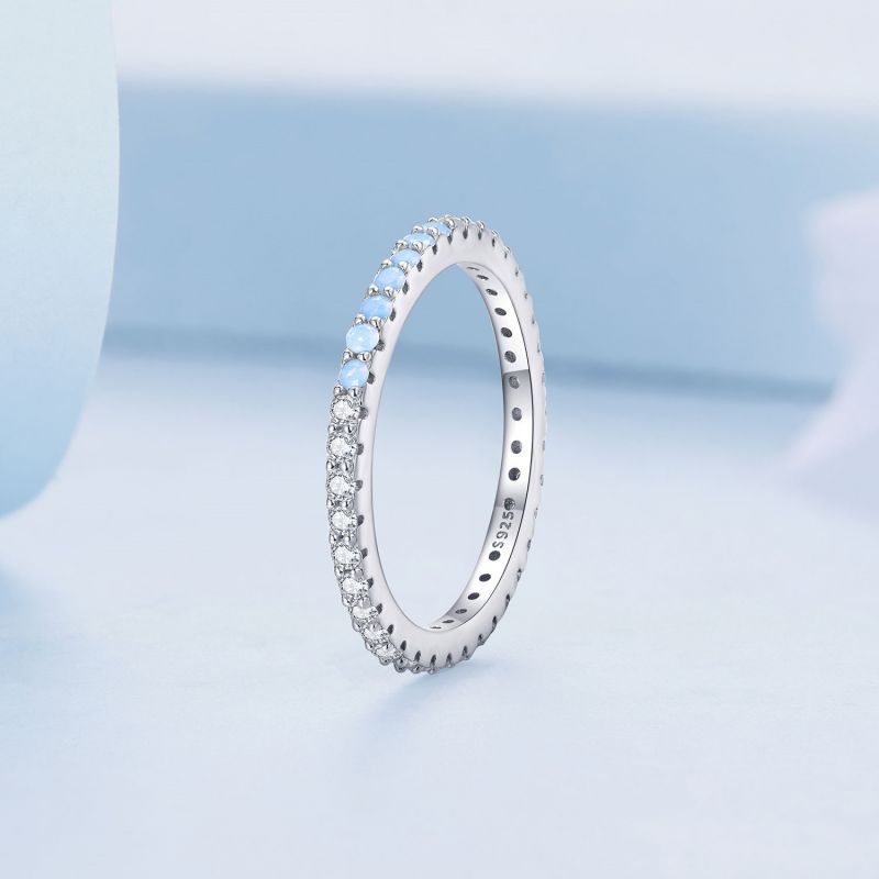 Casual Round Square Sterling Silver Zircon Rings In Bulk