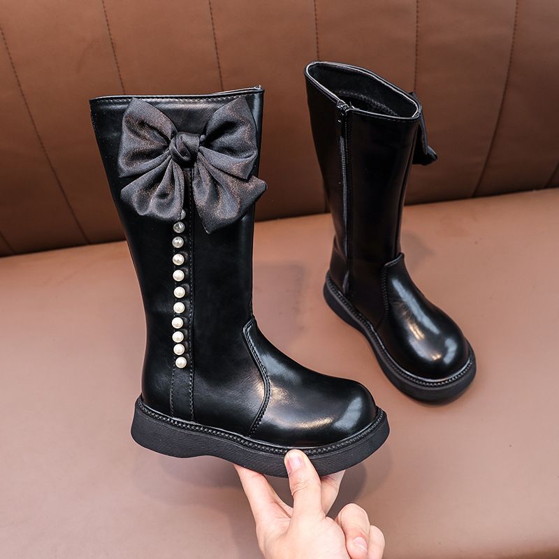 Girl's Streetwear Solid Color Round Toe Martin Boots
