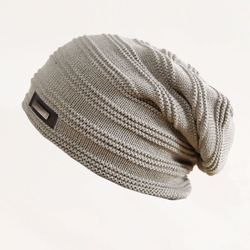 Unisex Casual Simple Style Solid Color Eaveless Wool Cap