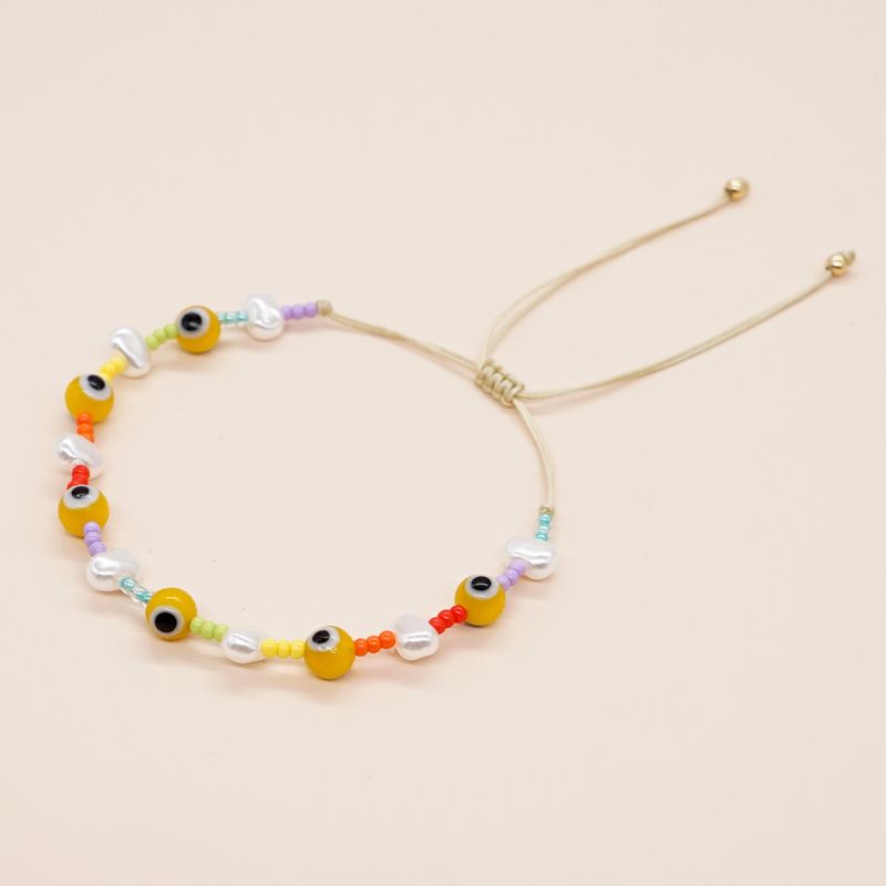 Bohemio Ojo Vidrio Hecho A Mano Mujeres Pulsera