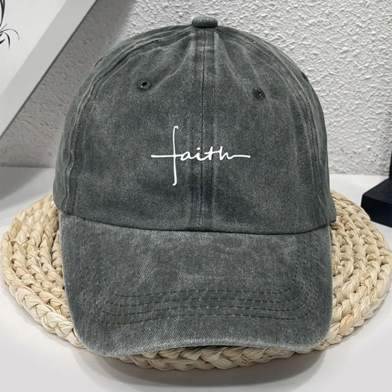 Unisex Casual Preppy Style Letter Wide Eaves Baseball Cap