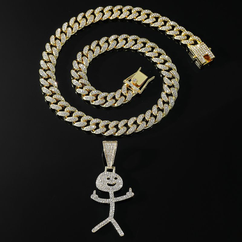 Hip-hop Cartoon Character Alloy Men's Pendant Necklace