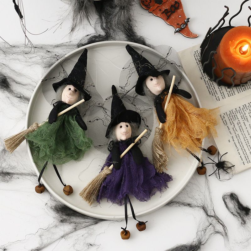 Halloween Cute Funny Witch Nonwoven Polyester Party Festival Doll