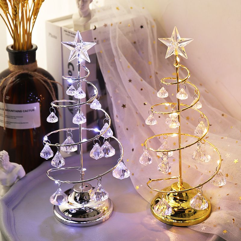 Christmas Elegant Sweet Christmas Tree Arylic Home Festival Ornaments Lightings