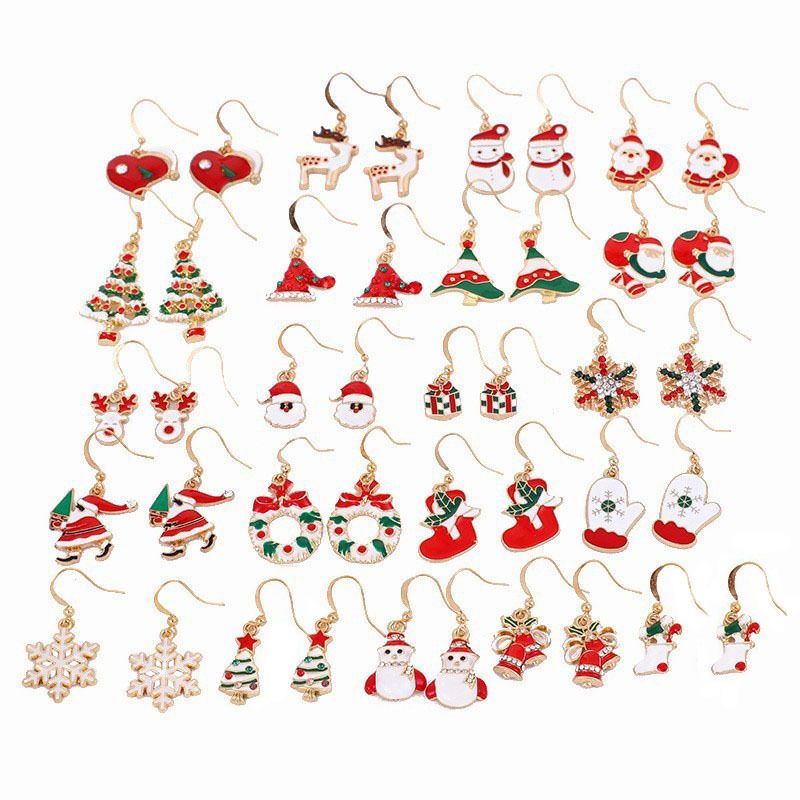 1 Pair Cute Cartoon Character Plating Alloy Drop Earrings