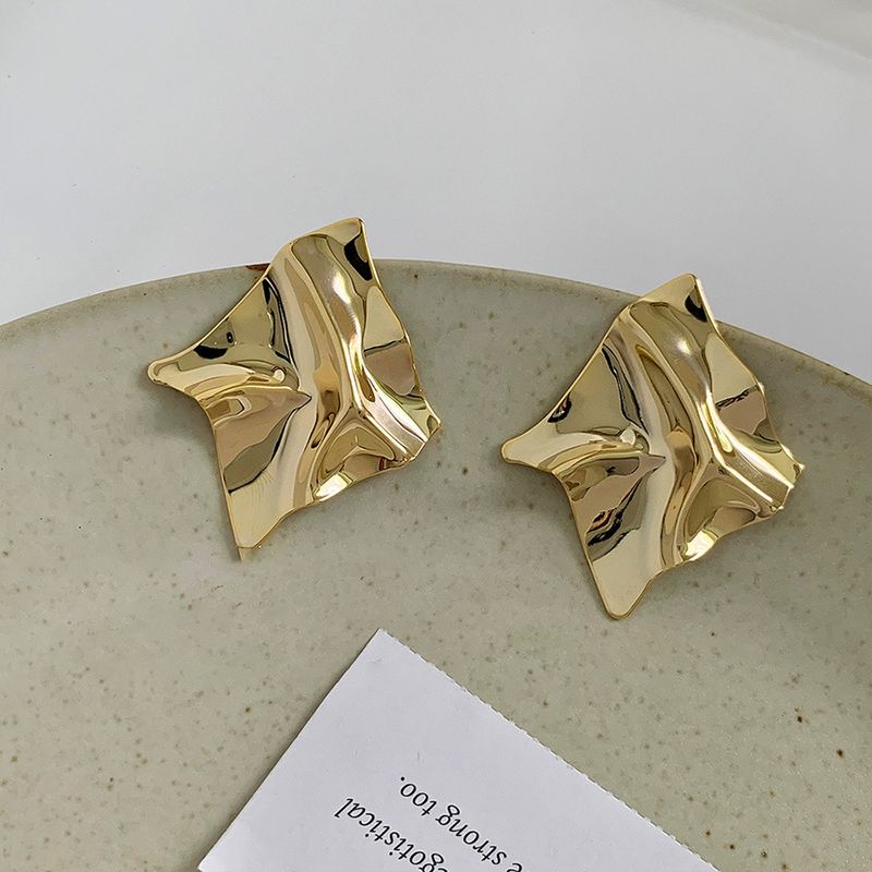 1 Pair Simple Style Irregular Plating Ferroalloy White Gold Plated Gold Plated Ear Cuffs