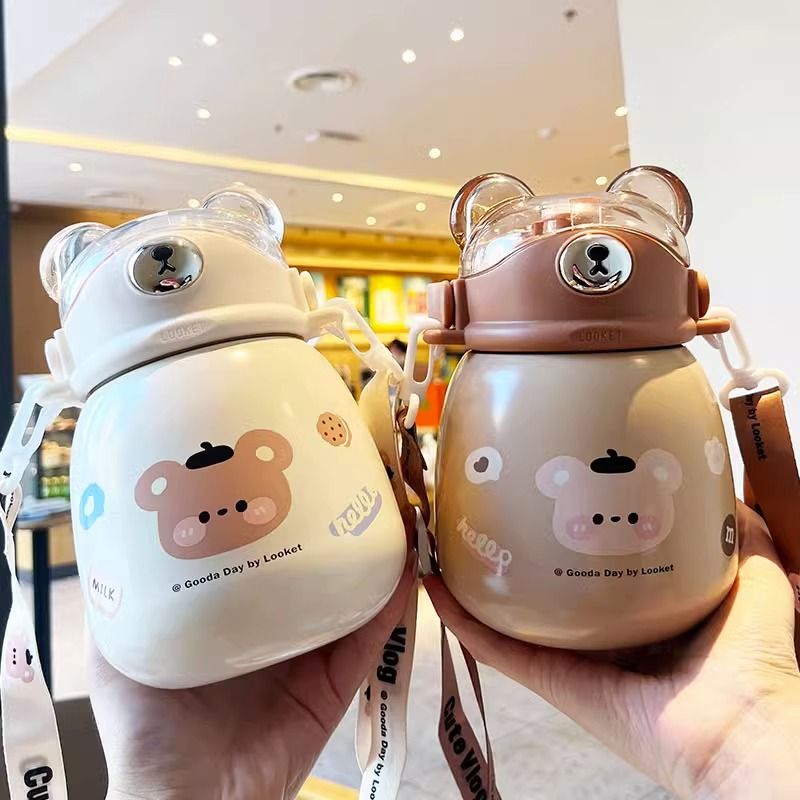 Cute Bear Stainless Steel Thermos Cup