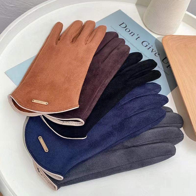 Men's Vintage Style Solid Color Gloves 1 Pair