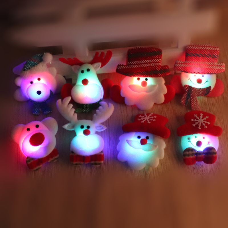Christmas Cartoon Style Snowman Deer Cloth Daily Festival Hanging Ornaments