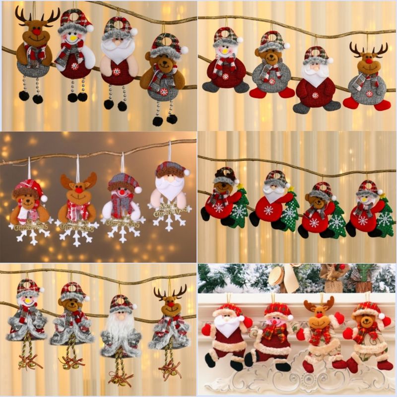 Weihnachten Cartoon-stil Tragen Reh Tuch Täglich Festival Hängende Ornamente