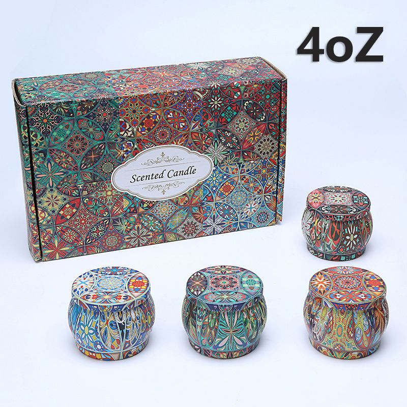 Casual Pastoral Printing Soy Wax Candle
