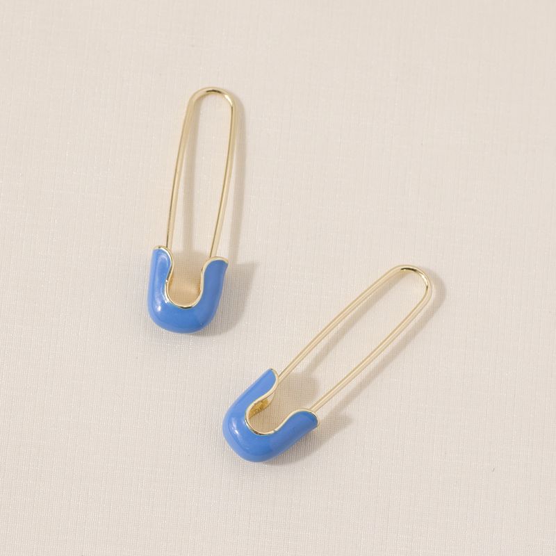 1 Pair Simple Style Color Block Alloy · Ear Studs