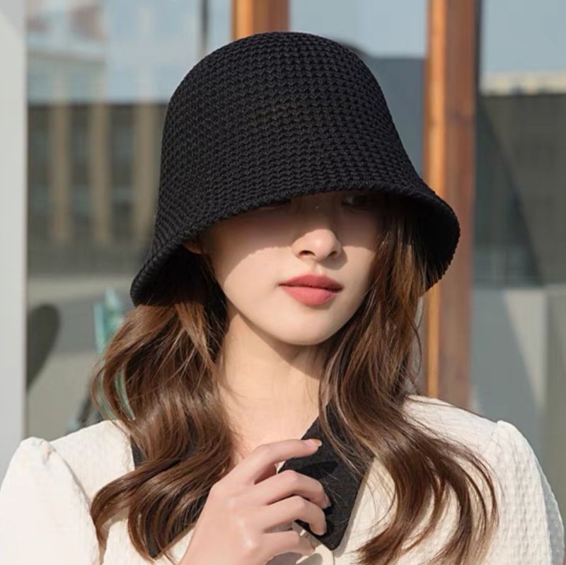 Women's Simple Style Classic Style Solid Color Wide Eaves Bucket Hat