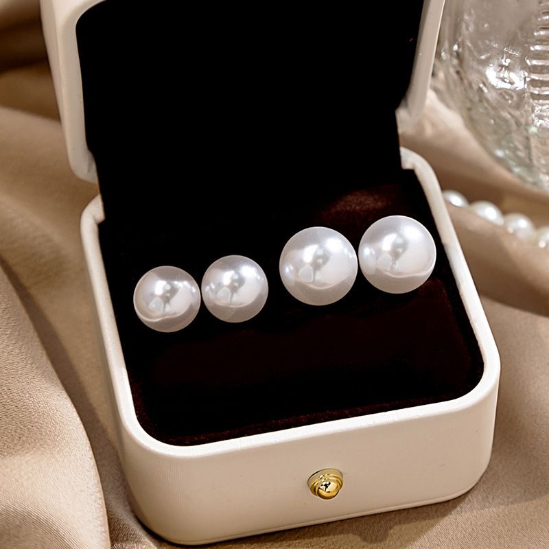Bijoux En Gros De Base Style Classique Géométrique Perle D'imitation Boucles D'oreilles