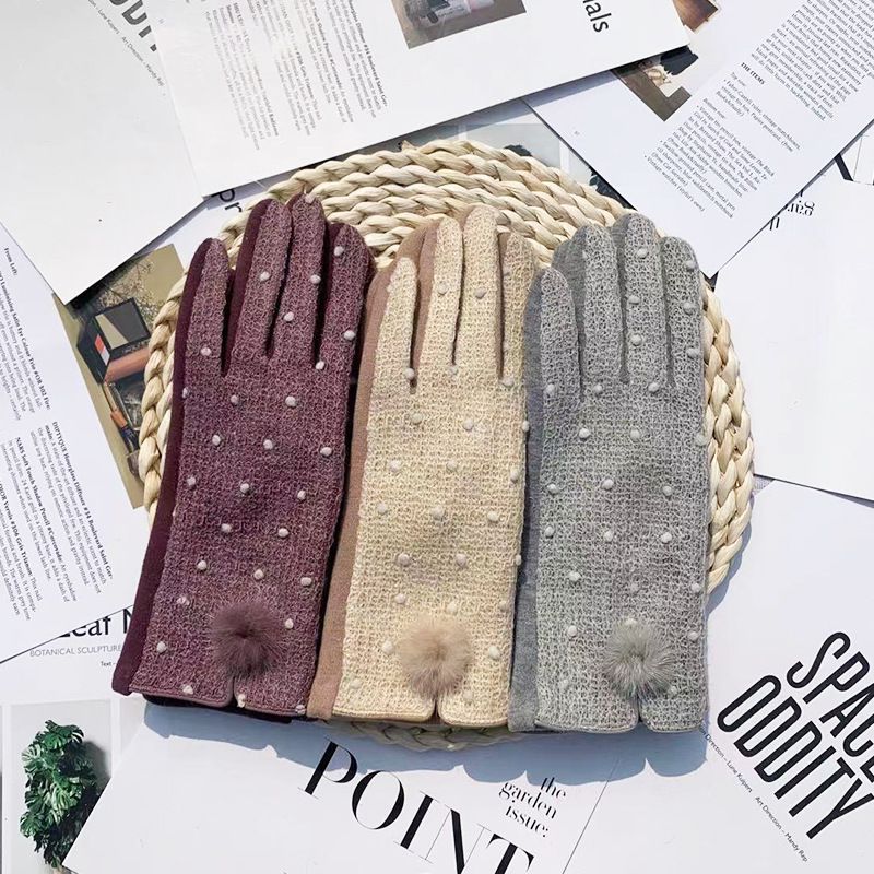 Unisex Basic Simple Style Solid Color Gloves 1 Pair