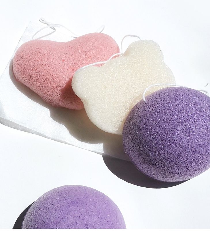 Casual Solid Color Sponge Facial Cleaning Puff 1 Piece