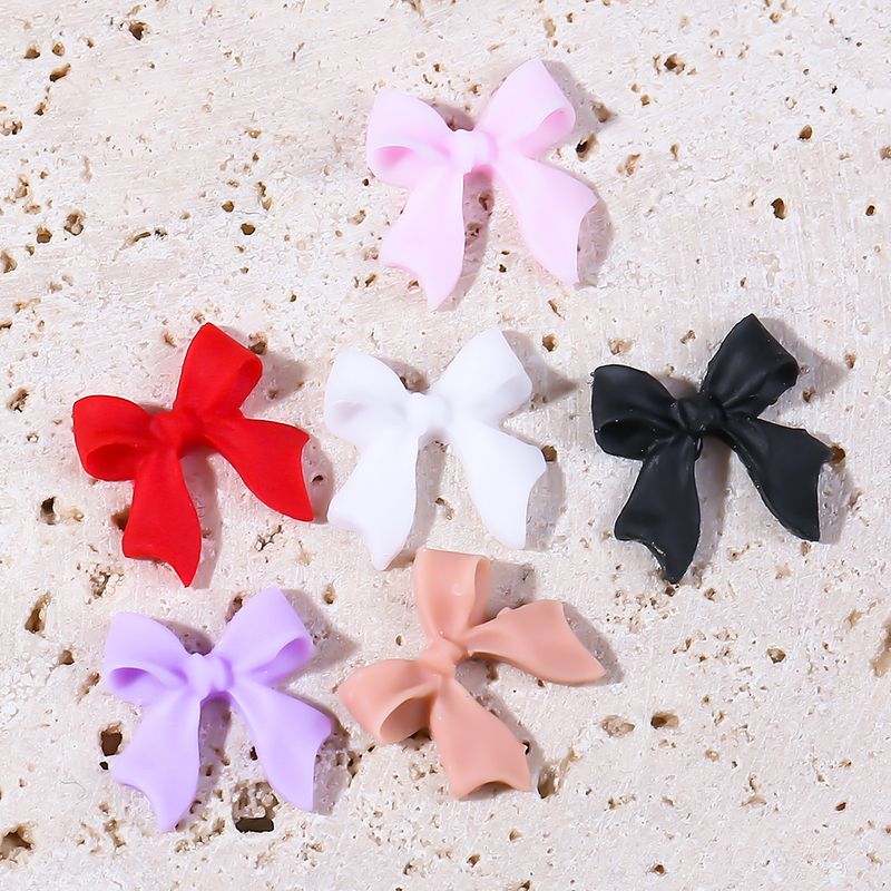 Simple Style Bow Knot Resin Nail Decoration Accessories 1 Piece