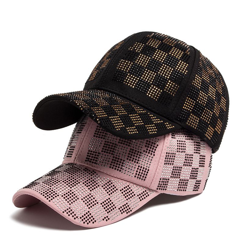 Unisexe Décontractée Vêtement De Rue Plaid Avant-toit Incurvé Casquette De Baseball