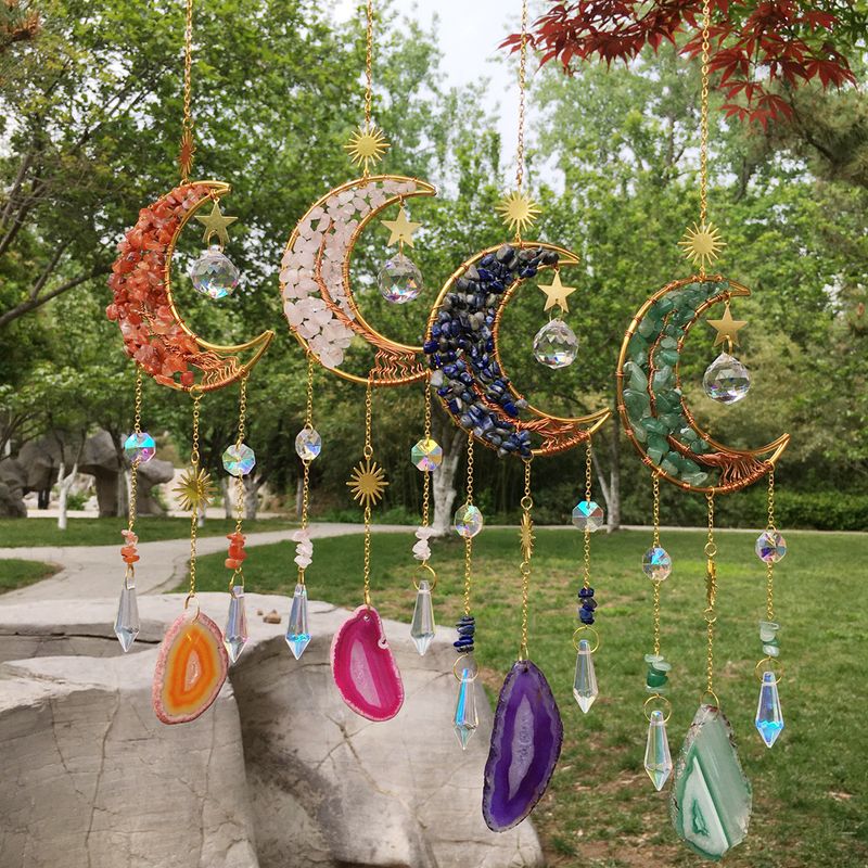 Pastoral Moon Natural Crystal Wind Chime